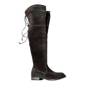 Sole Society Women's Over-the-Knee Black Suede Valencia‎ Boots Size 6.5